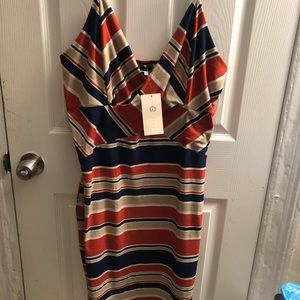 Size 3x Rust striped dress from Forever 21